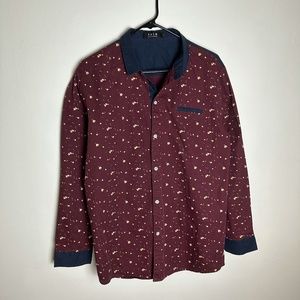 Mens Retro Style Button Down